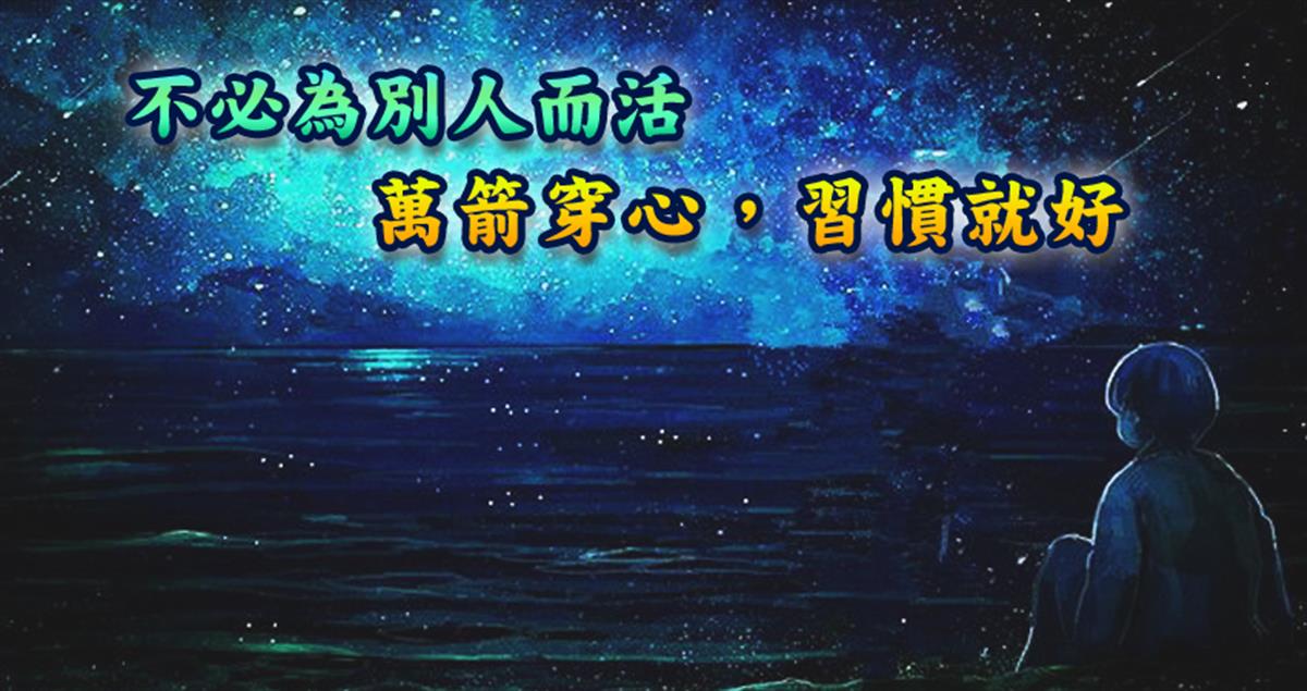 不必为别人而活,万箭穿心,习惯就好(写得好经典)