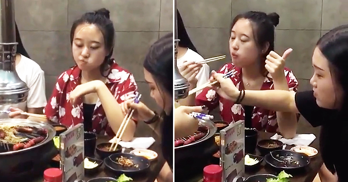 超默契吃货姐妹花!