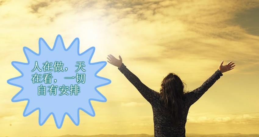 人在做,天在看,一切自有安排