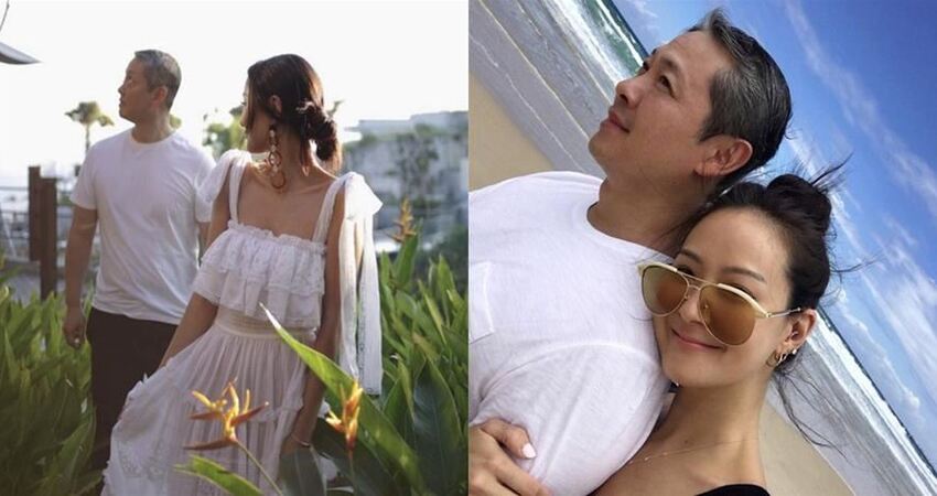 上晒出一组和自己老公牵手的照片原来是她庆祝和老公结婚20周年孙芸芸